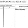 Newark Division Veterans-Annual Dinner