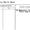 Newberry, Mary M. (Miss)
