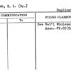 Newcomb, E.L. (Dr.) Duplicate 4/12/40