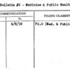 News Bulletin #2 - Medicine & Public Health