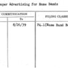 Newspaper Advertising for Name Bands