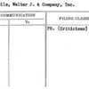Nicholls, Walter J. & Company, Inc.