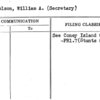 Nicholson, William A. (Secretary)