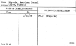 Nigeria, American Consul