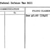 1940 Federal Defense Tax Bill