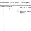 Nolan, Alice G. (Miss) (Asst. Principal)