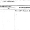 North, (Asst Postmaster)