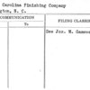 North Carolina Finishing Company