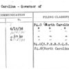 North Carolina - Governor of