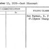 Novermber 15, 1939--Cash Discount