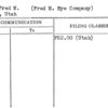 Nye, Fred M. (Fred M. Nye Company)