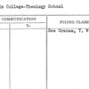 Oberlin College-Theology School