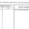 Objective Teaching Materials and Techniques