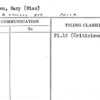 O'Brien, Mary (Miss)
