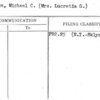 O'Brien, Michael C. (Mrs. Lucretia G.)