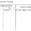 Occupational Therapy