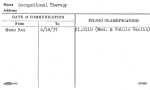 Occupational Therapy