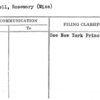 O'Connell, Rosemary (Miss)