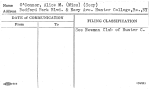 O'Connor, Alice M. (Miss) (Secy)