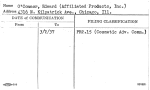 O'Connor, Edward (Affiliated Products, Inc.)