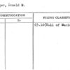 Oenslager, Donald M.