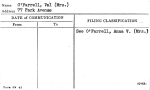 O'Farrell, Val (Mrs.)