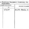 Office Furniture Equipment Inventory for Promotion Department