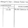 Office Manager's Dept - Advance Ticket Sale