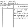 Old, Clayton W. (President)