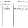 O'Neal, X. Frederick Executive Secretary