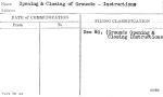 Opeing & Closing of Grounds - Instructions