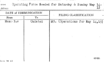 Operating Force Needed for Saturday & Sunday May 14-15