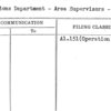 Operations Department - Area Supervisors - Instruction Manual