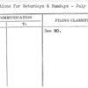 Operations for Saturdays & Sundays - July 1938
