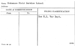 Ordnance Field Service School