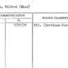 Orrick, Mildred (Miss)