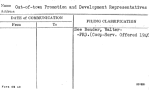 Out-of-town Promotion and Development Representatives