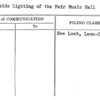 Outside Lighting of the Fair Music Hall