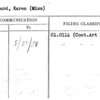 Overgaard, Karen (Miss)