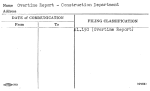 Overtime Report - Construction Department