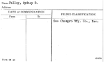 Palley, Sydney B.