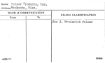 Palmer Products, Inc.