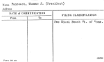 Pancoast, Thomas J. (President)