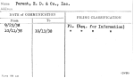Parent, E.D. & Co., Inc.