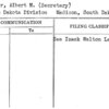 Parker, Albert M. (Secretary)