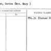 Parker, Gordon (Mrs. Mary)