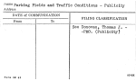 Parking Fields and Traffic Conditions - Publicity