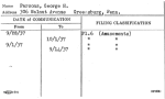 Parsons, George H.
