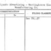 Participants Advertising - Westinghouse Electric & Manufacturing Co.