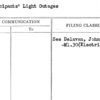 Participants' Light Outages